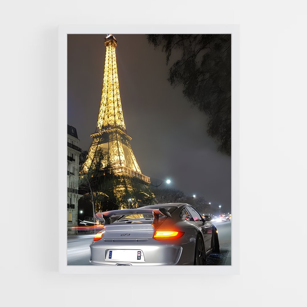 Poster Vitesse Parisienne – affiche Porsche (vue 3)